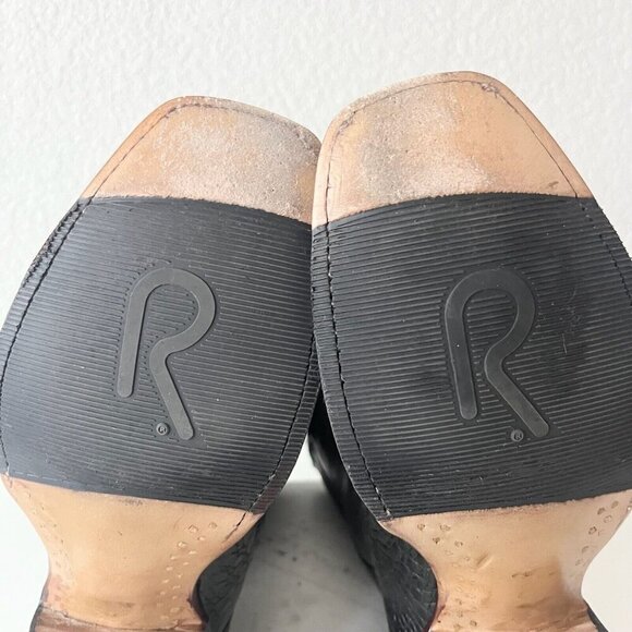 Rod Patrick Mens Cowboy Boots 10AA Black Caiman Leather Western Boots Blunt Toe - Picture 13 of 14